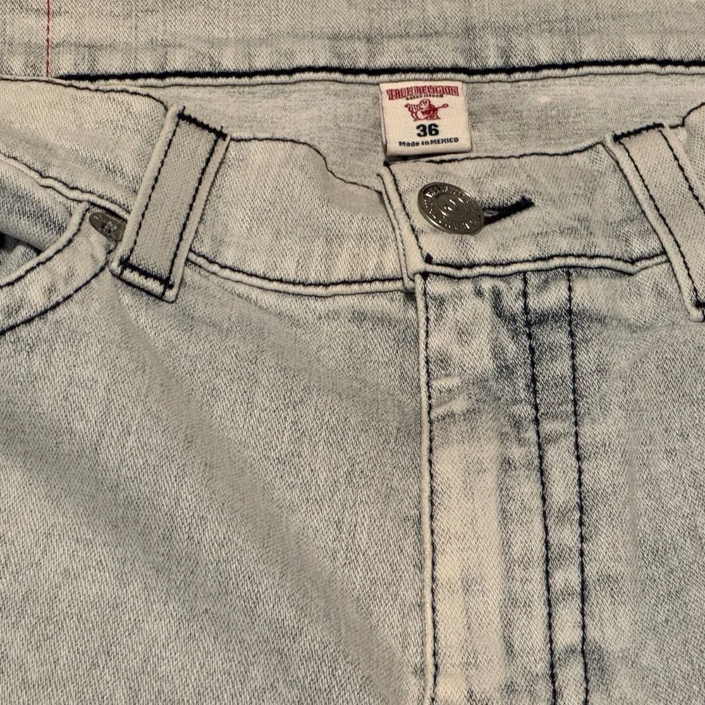 Vintage True Religion Men's Light Gray light stretch Jeans